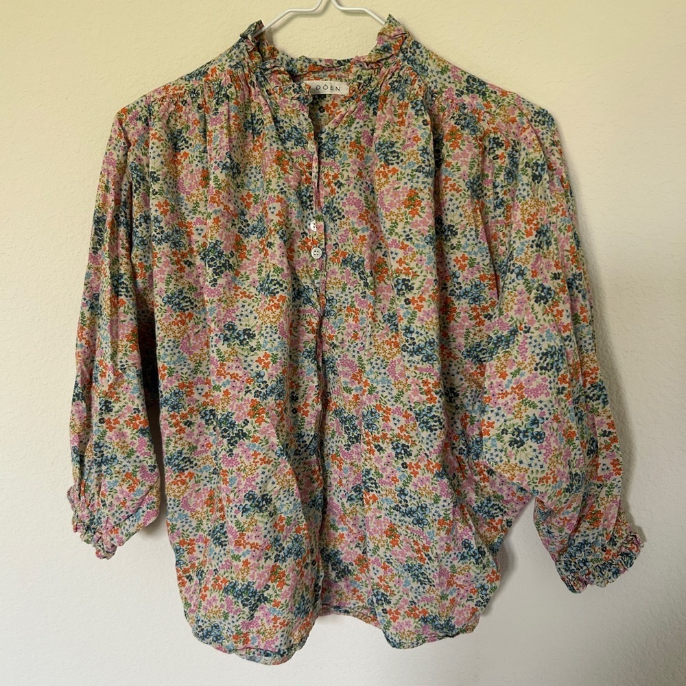 Doen Rose Top Cream Lady Bird Floral - Picture 7 of 10
